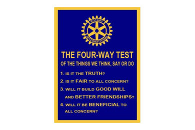 My simple business principles in 4 easy points ( Rotary International )