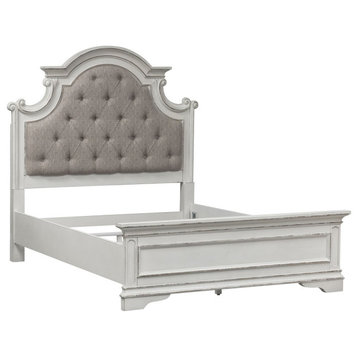 Liberty Furniture Magnolia Manor Upholstered Bed in White - Full