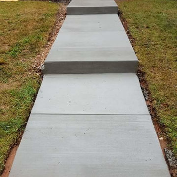 Concrete sidewalk and steps silver spring