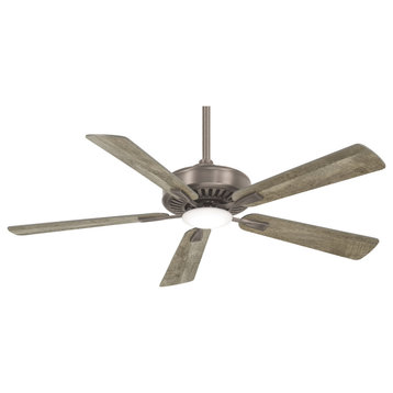 Contractor Plus 1 Light 52" Indoor Ceiling Fan, Burnished Nickel