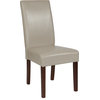 Greenwich Series Beige Leather Parsons Chair