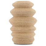 Currey & Company - Kavala Rope Vessel - Wrapping decorative elements in rope is a skill that is developed over long periods of time, as is illustrated with our Kavala Rope Vessel that is wrapped in natural Abac rope. The textural surface of this rope sculpture will bring a hint of ethnic charm to a room.
