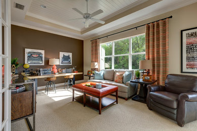 Living room - transitional living room idea in Tampa