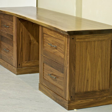Rustic Walnut Office Table