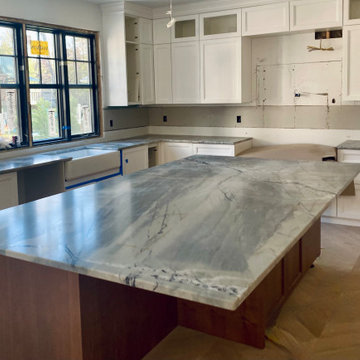Blue Lava Quartzite - Island, countertops and complete backsplash