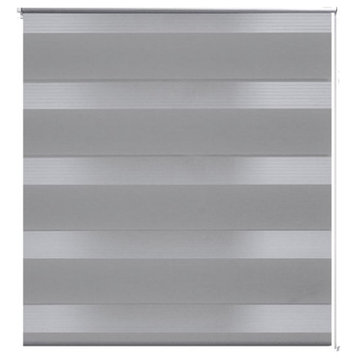 vidaXL Roller Blind Window Shade with Pull Cord Roll up Blackout Blind Gray