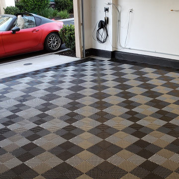 RACEDECK® Garage Flooring - FreeFlow open-rib style garage tiles