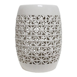 Teague Ceramic Garden Stool - Accent And Garden Stools