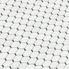 Badajoz  11.5" x 10.94" Honeycomb Glass Mosaic Wall Tile in White