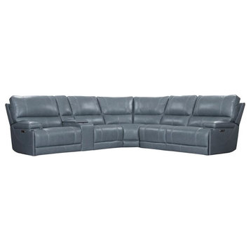 Parker Living Whitman 6-PieceSectional Sofa Package A, Blue