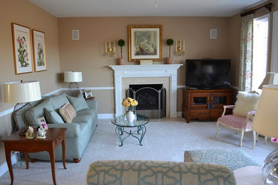Living room - traditional living room idea in Other