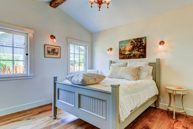 Photo of a country bedroom in Santa Barbara.