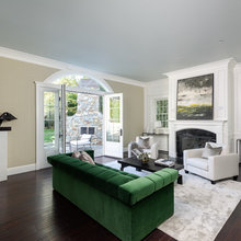 Green sofa