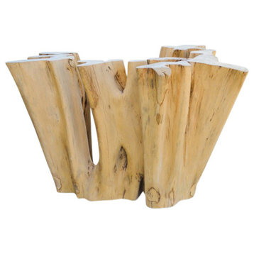 Ficus Wood Coffee Table Base