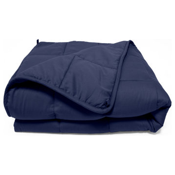 Luxury Soft Quilted Blanket Sofa Bed Throw, Navy Blue, 60" X 80" 17 Lbs.