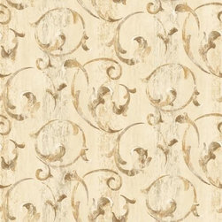 Seaton Scroll Coordinate Wallpaper - Wallpaper
