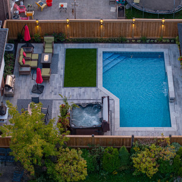 Modern Backyard Pool & Outdoor Living Retreat