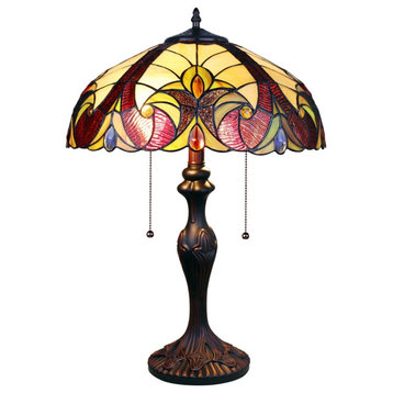 CHLOE Lighting CH38632AV16-TL2 ADIA Victorian Dark Bronze 2 Light Table Lamp