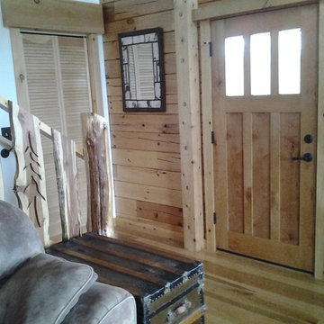 3 lite Knotty Alder Craftsman Door, 36" x 84" Provided by ETO Doors