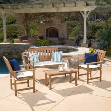 4-Piece Wooden Chat Set