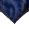 HomeRoots 12" x 20" x 5" Navy, Cowhide Pillow 2-Pack
