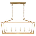 Visual Comfort & Co. - Darlana Large Linear Lantern in Antique- Burnished Brass - Darlana Large Linear Lantern in Antique- Burnished Brass