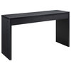 Convenience Concepts Northfield Hall Console in Black Wood Finish