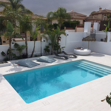 New pool and chill out area