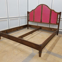 Upholstered Headend in Maple with Walnut Finish - Beds