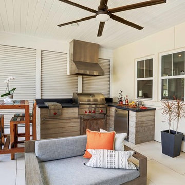 Atlantic Beach Modern Backyard