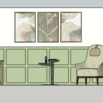 Dinning Room Reno into Home Office/Walk-in Pantry