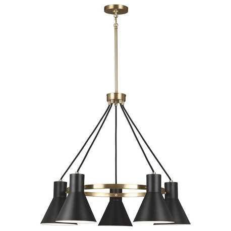 Sea Gull Lighting 5-Light Chandelier, Satin Bronze