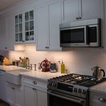 Full Overlay Frameless painted cabinets