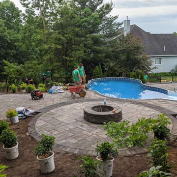 Hudson, NH Radiant Pool and Landscaping