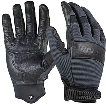 True Grip 99512-23 Hybrid Goatskin Leather Gloves, Black, Large
