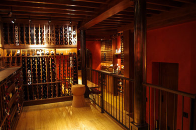 Design ideas for a wine cellar in San Francisco.