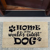 World's Cutest Dog Doormat 18x30