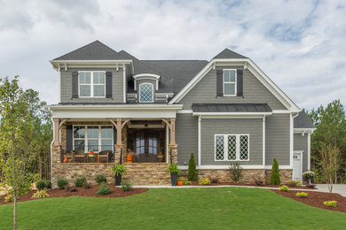 Inspiration for a craftsman exterior home remodel in Raleigh