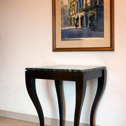 Metaphor | Console Table with Cabriole Legs and Marble Top - Console Tables