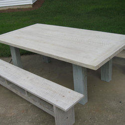 Painted Pine Farm Table - Dining Tables