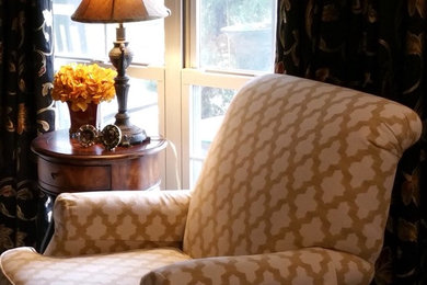 Elegant living room photo in Other