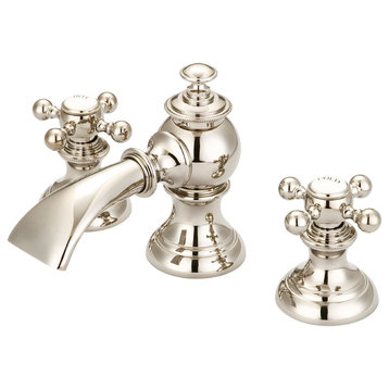 Water Creation Modern Classic Widespread Lavatory Faucet With Pop-Up Drain