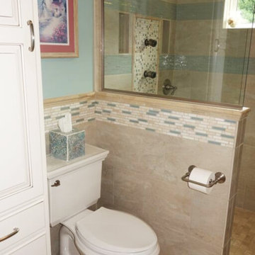 Master Bath Retreat with Blue Accents