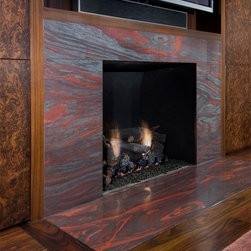 Chicago Modern Penthouse - Indoor Fireplaces