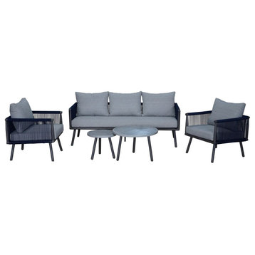 Spring Valley 5 Piece Set with Sofa, Chairs, and Table