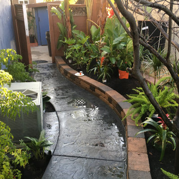 Curved Garden Pathway & Landscape Transformation