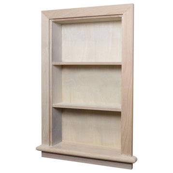 Extra Large/14x24 Aiden Wall Niche by Fox Hollow Furnishings, Unfinished Plain Back