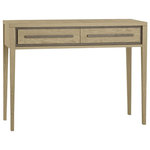 Bentley Designs - Rimini Aged Oak and Weathered Oak Dressing Table - Rimini Aged & Weathered Oak Dressing Table is finished in a striking combination of aged oak and contrasting weathered oak. It is the refined details that set this range apart, such as geometrical spindles set in a bevelled and tapering frame, striking drawer recesses, and dovetail handles.