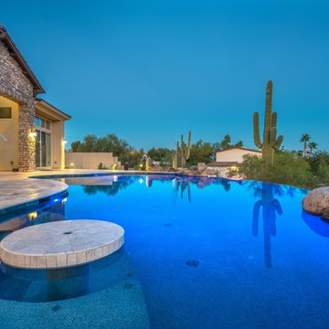 Infinity Edge Pool Desert Paradise in Fountain Hills, Arizona