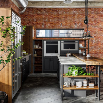 A Lofty Take on Industrial Style with Dura Supreme Cabinetry